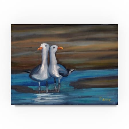 Marnie Bourque 'Lovebirds' Canvas Art,18x24